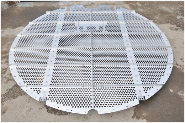 Baffle plates are used in more difficult separator applications or where the liquid velocity is excessive. 