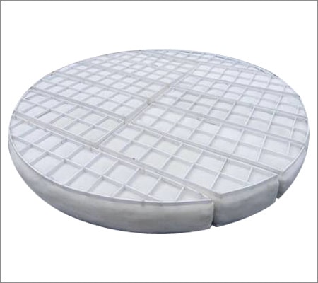 Finepac based in India and UAE design Plastic mesh pad demisters for corrosive services.